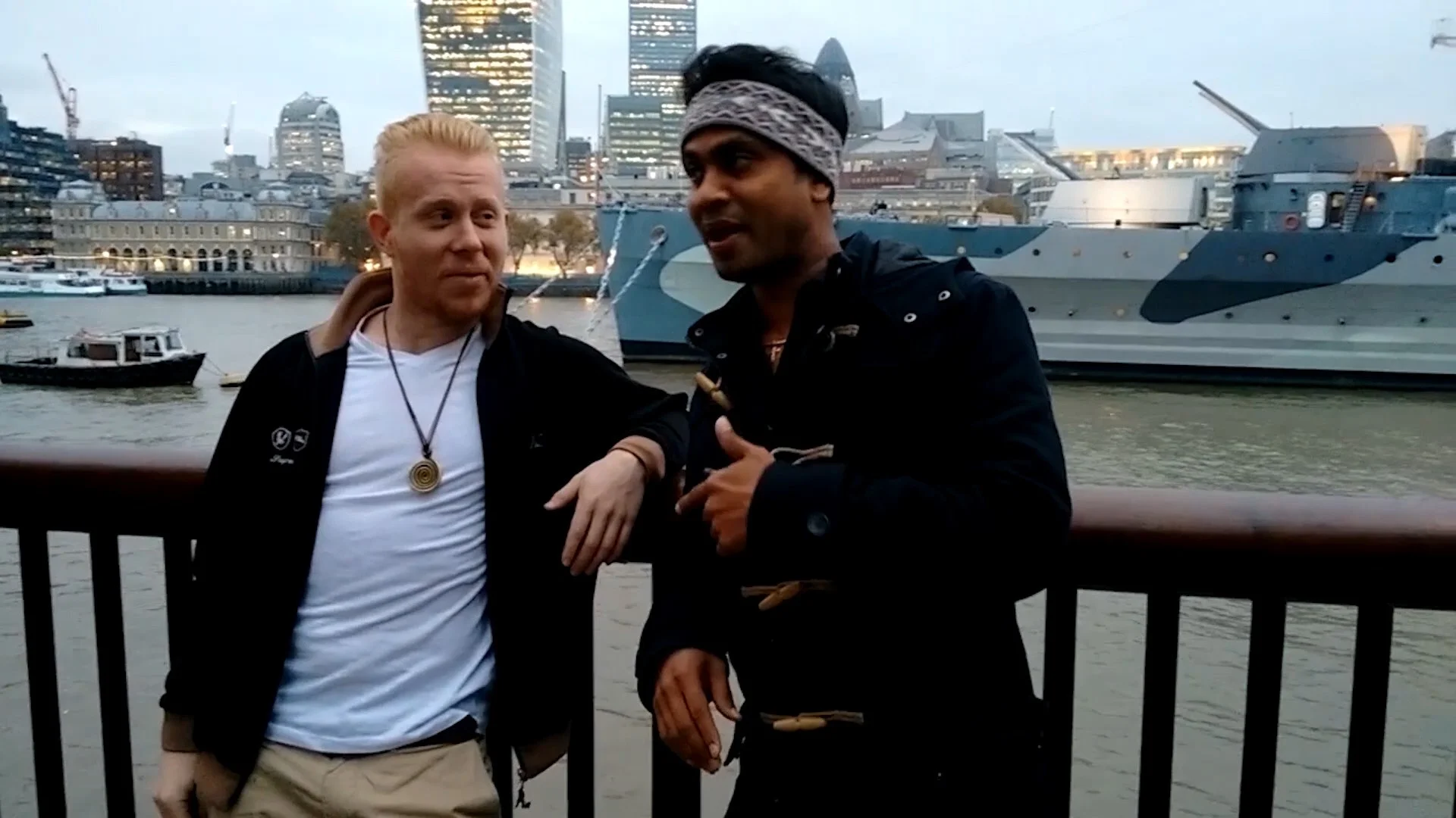 Shooting the "On Hustling Hard" video with the founder and CEO of ClickDO, Fernando